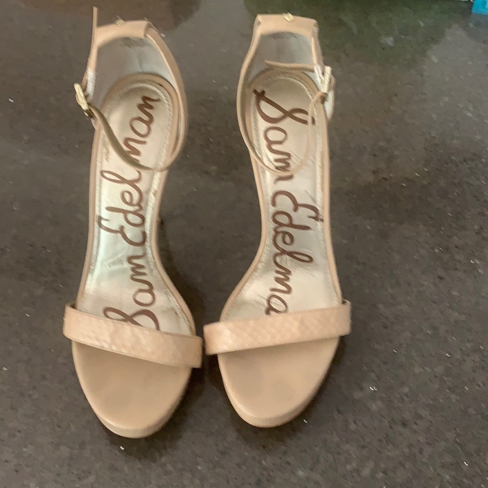 Sam Edelman Eleanor Nude Heels 7.5